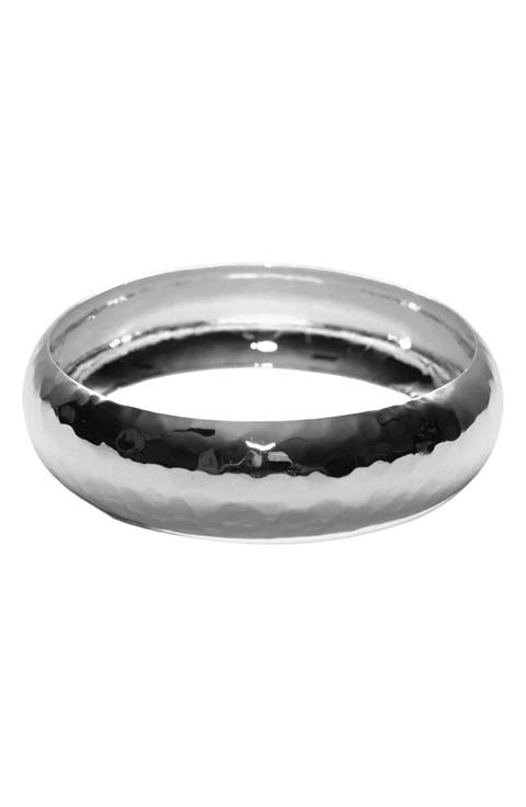 Hammered Wide Bangle