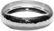 Argento Vivo Sterling Silver Hammered Wide Bangle