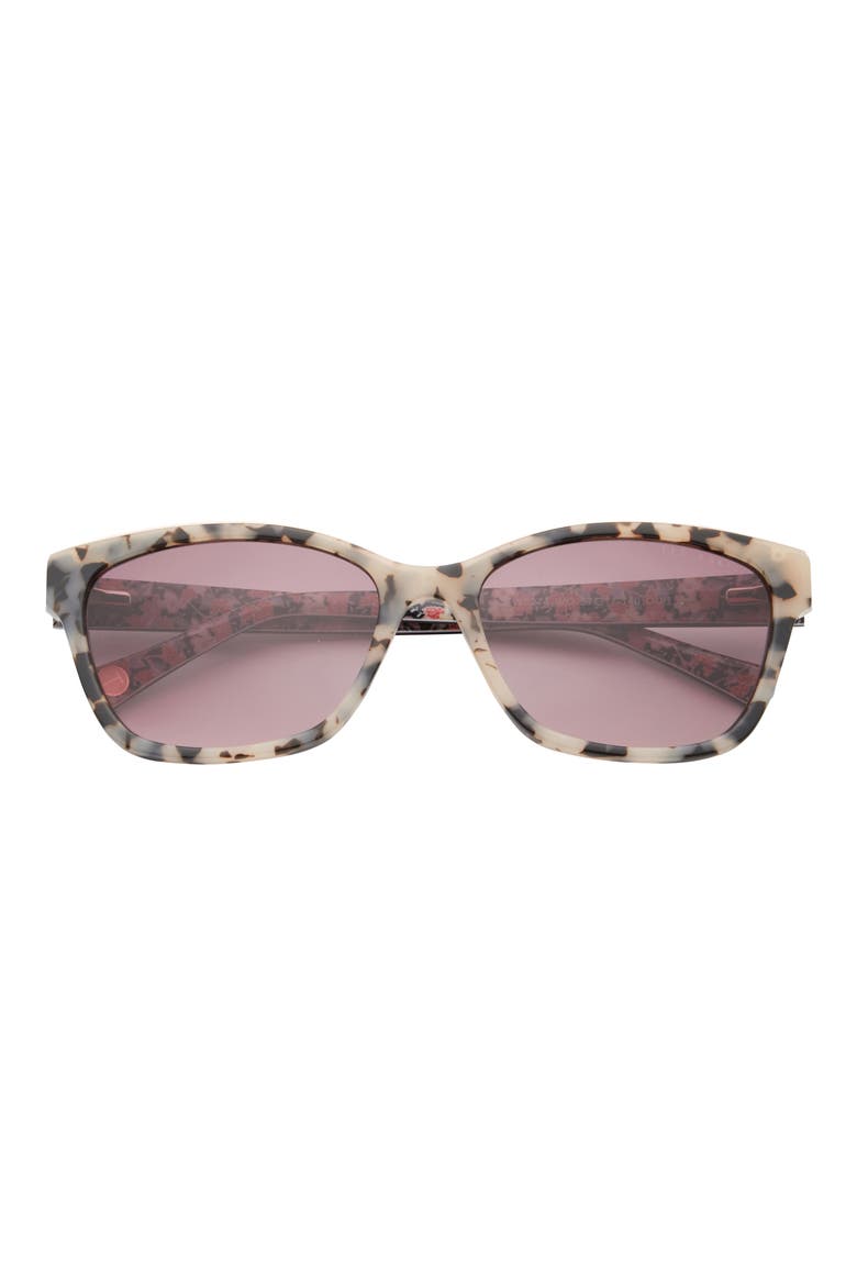 57mm Cat Eye Sunglasses, Main, color, IVORY