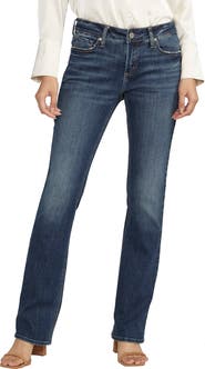 Silver Jeans Co. Elyse Mid Rise Slim Bootcut Jeans