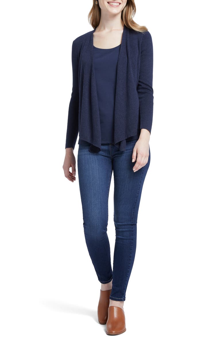 NIC+ZOE Four-Way Cardigan, Alternate, color, Dark Indigo