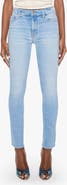 MOTHER The Dazzler Mid Rise Slim Straight Leg Jeans