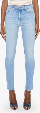 MOTHER The Dazzler Mid Rise Slim Straight Leg Jeans