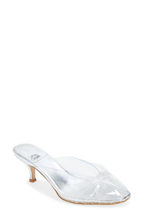 Crystala Knotted Open Toe Slide Sandal (Women)