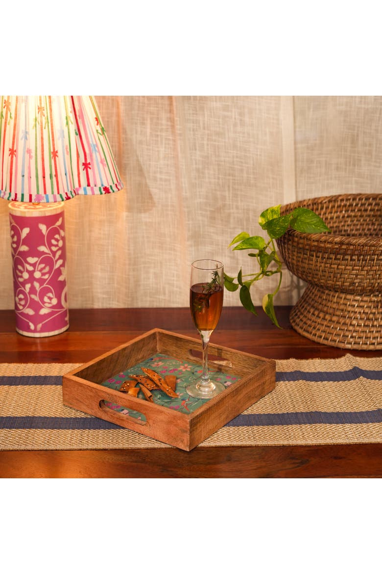 Aqua Flora Inlay Tray, Alternate, color, Aqua Flora