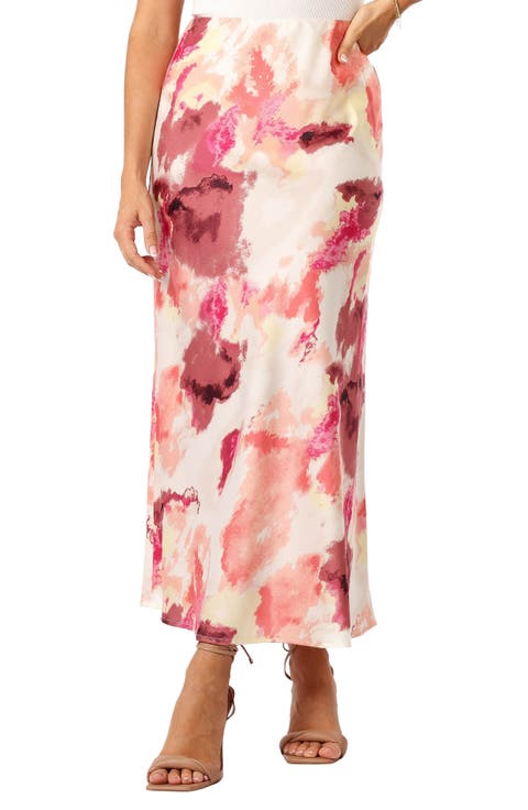 Benton Tie Dye Print High Waist Skirt