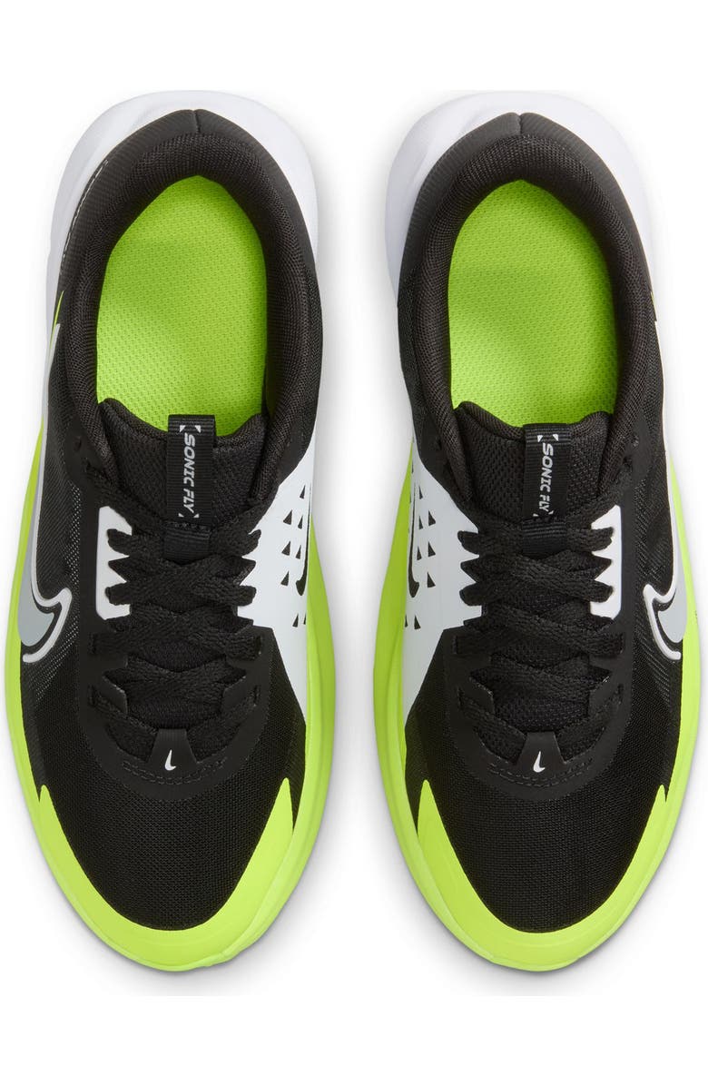 Nike Kids' Sonic Fly Running Shoe, Alternate, color, Black/ Wolf Grey