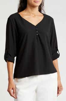 PATRIZIA LUCA Button Back Long Sleeve Top