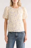 Melrose and Market Puff Sleeve Cotton Top
