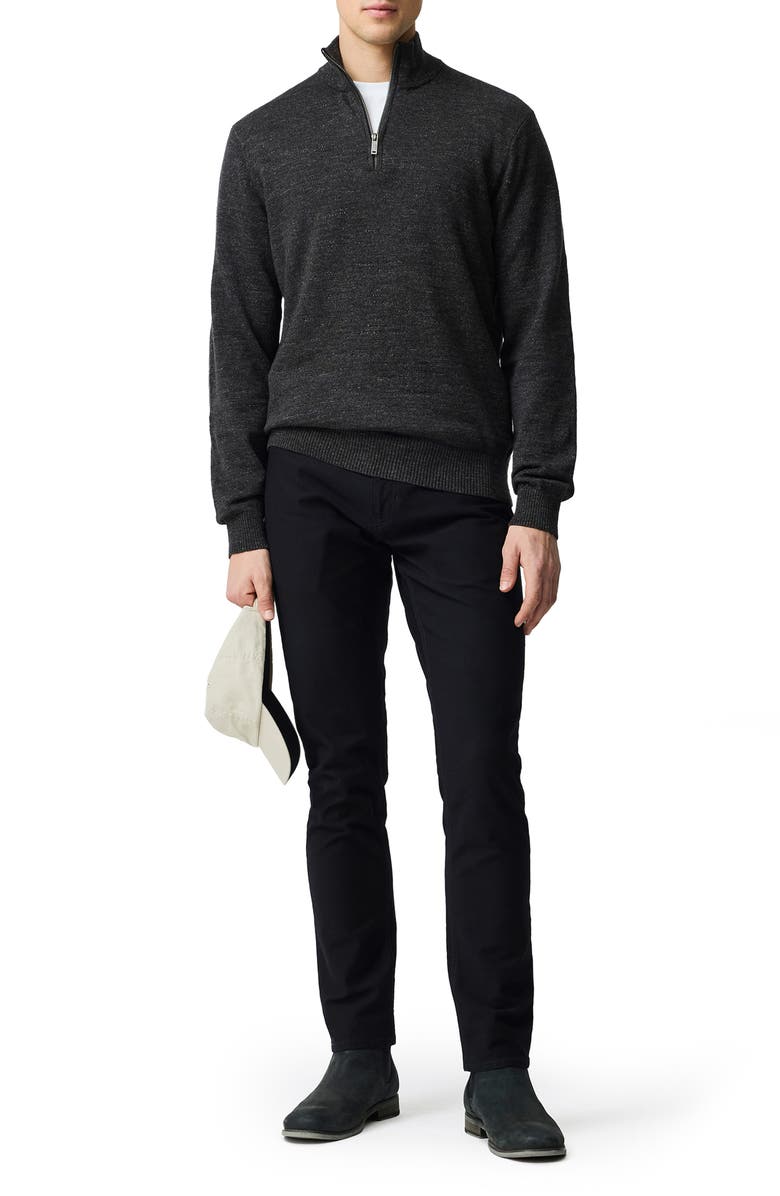 Rodd & Gunn Fortrose Cotton Quarter Zip Sweater, Alternate, color, Ash