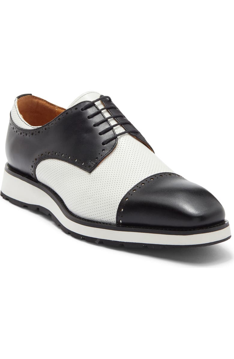 Maison Forte Saba Hybrid Oxford, Main, color, Black/ White