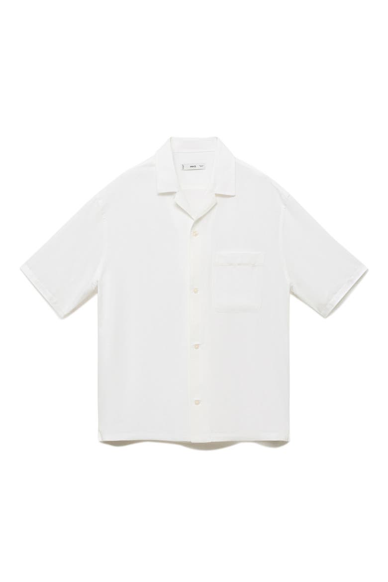Regular Fit Camp Shirt, Alternate, color, OFF WHITE