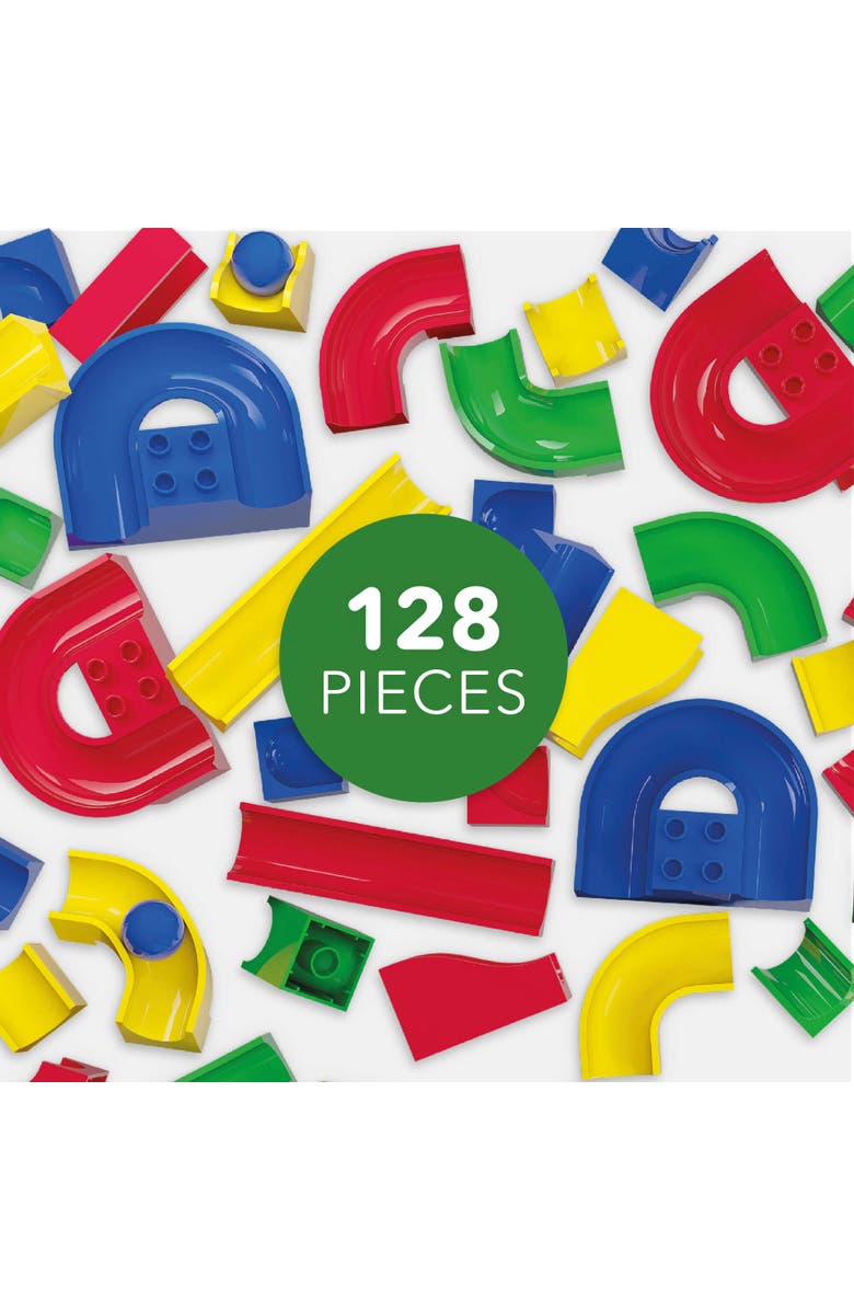 Hubelino 128 Piece Run Elements - The Original Marble Run Expansion Set - Made in Germany, Alternate, color, Multi