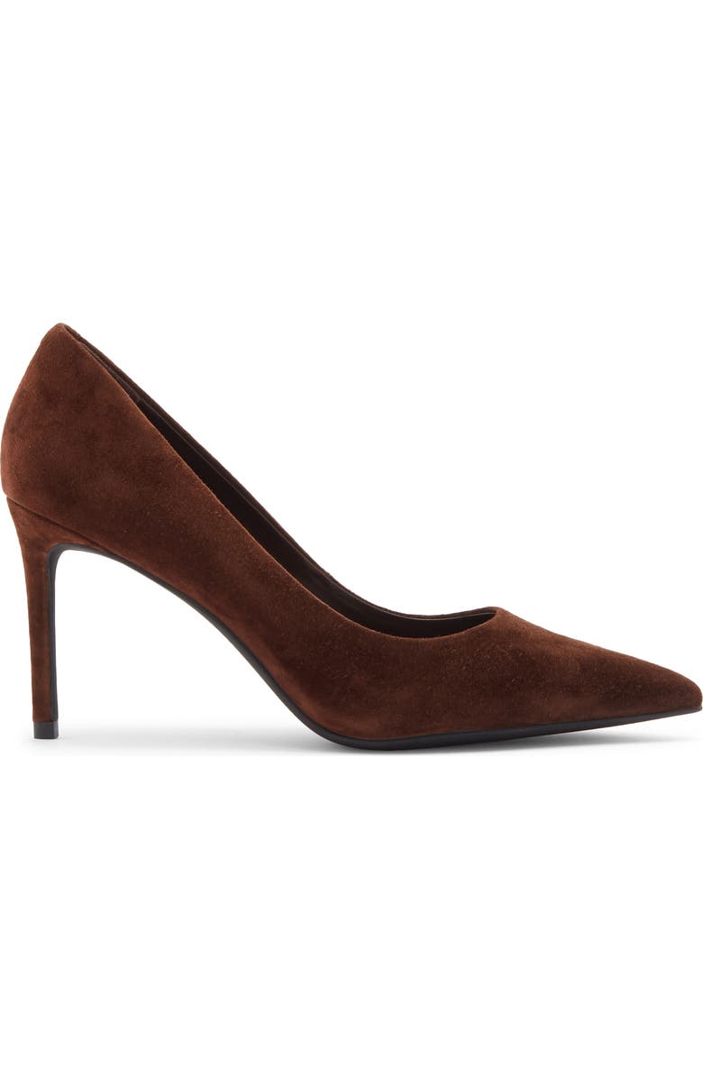 Jeffrey Campbell Nikia Pointed Toe Pump, Alternate, color, Brown Suede