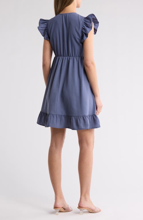 WISHLIST WISHLIST SMOCKED CAP SLEEVE POCKET BABYDOLL MINIDRESS