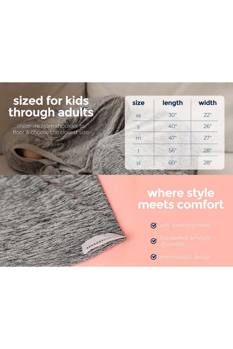 Body Sock, Small, Gray Sensory Sleep Sack, 3+, Alternate, color, Gray
