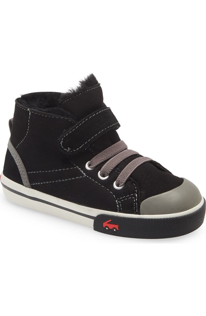 See Kai Run Devon Genuine Shearling Lined Sneaker, Main, color,