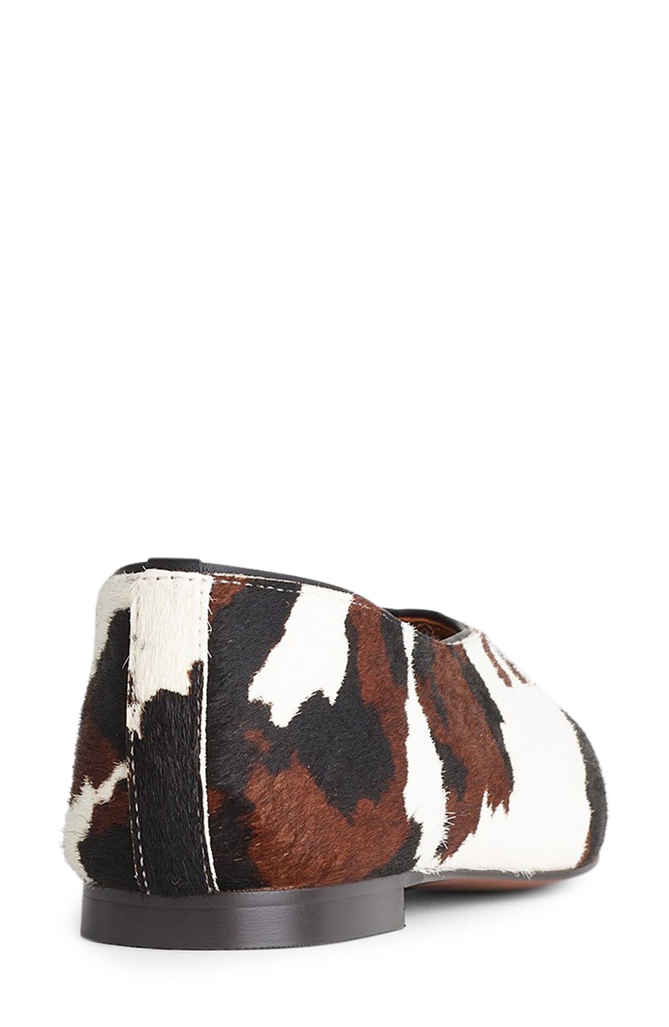 Madewell Mylie Calf Hair Ballet Flat, Alternate, color, Dark Carob Multi