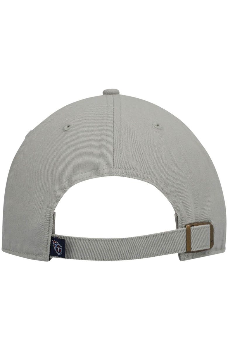 '47 Men's '47 Gray Tennessee Titans Clean Up Adjustable Hat, Alternate, color, Gray