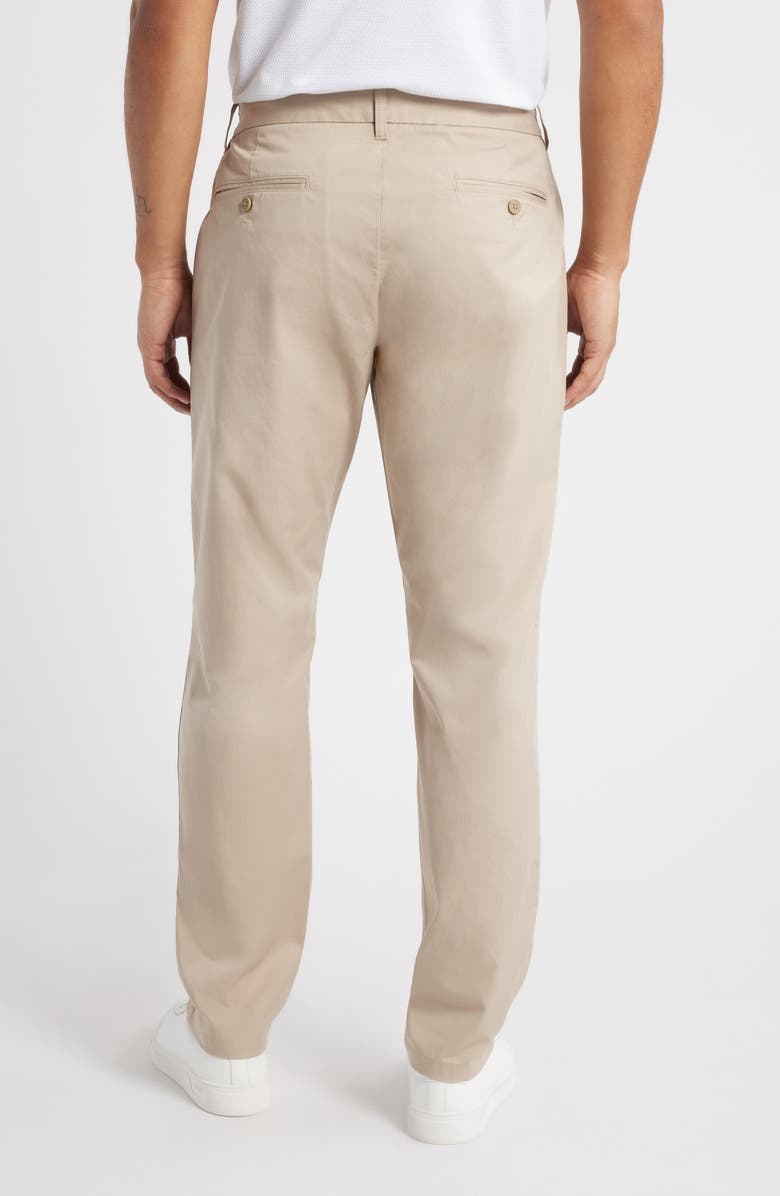 Nordstrom Slim Straight Stretch Cotton Twill Chinos, Alternate, color, Tan Cobblestone
