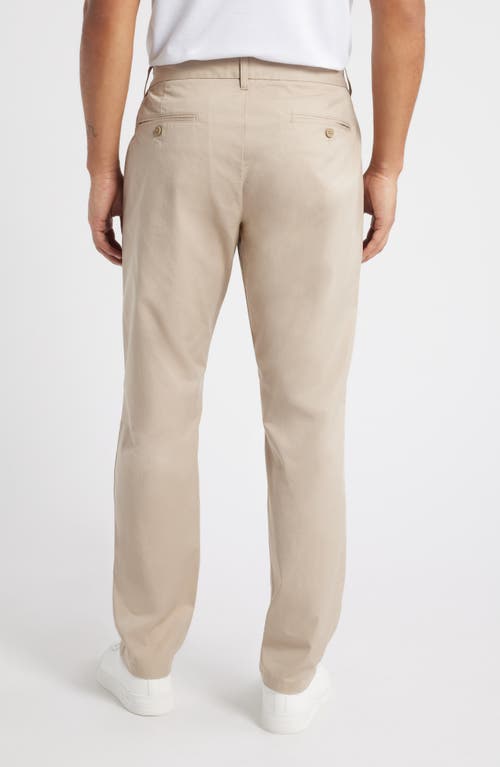 Nordstrom Slim Cotton Stretch Twill Chinos In Tan Cobblestone