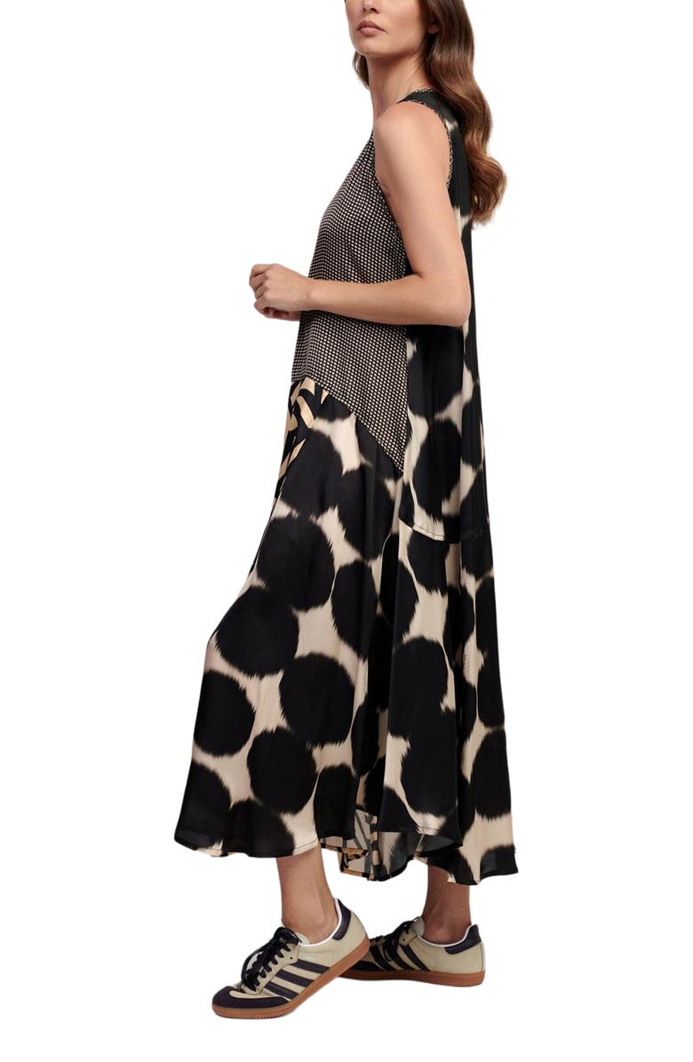 Alembika Sleeveless mixed print maxi dress, Alternate, color, 