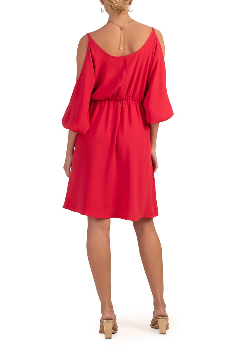 Trina Turk Mixology Cold Shoulder A-Line Dress, Alternate, color,