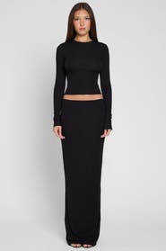 LEAU Everyday Jersey Maxi Skirt
