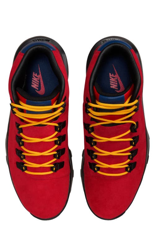 Nike Cygnal Lace-up Chunky Sole Hiking Boots In Red