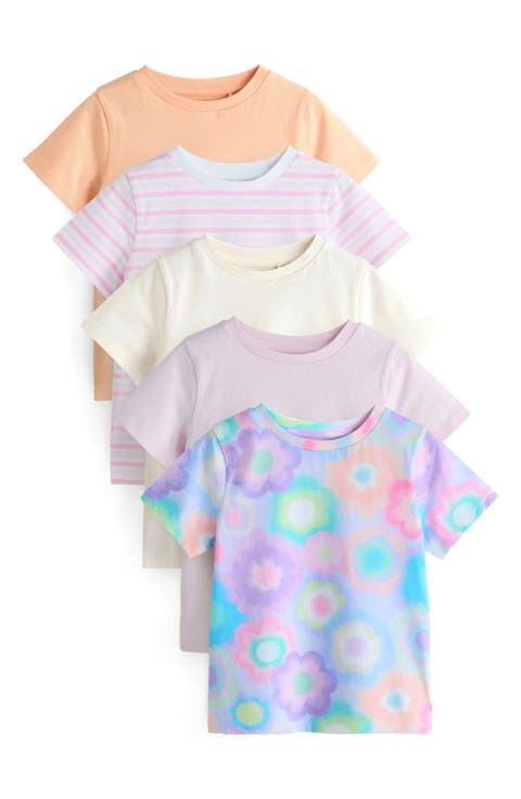 Kids' Assorted 5-Pack Cotton T-Shirts Set (Little Kid & Big Kid)
