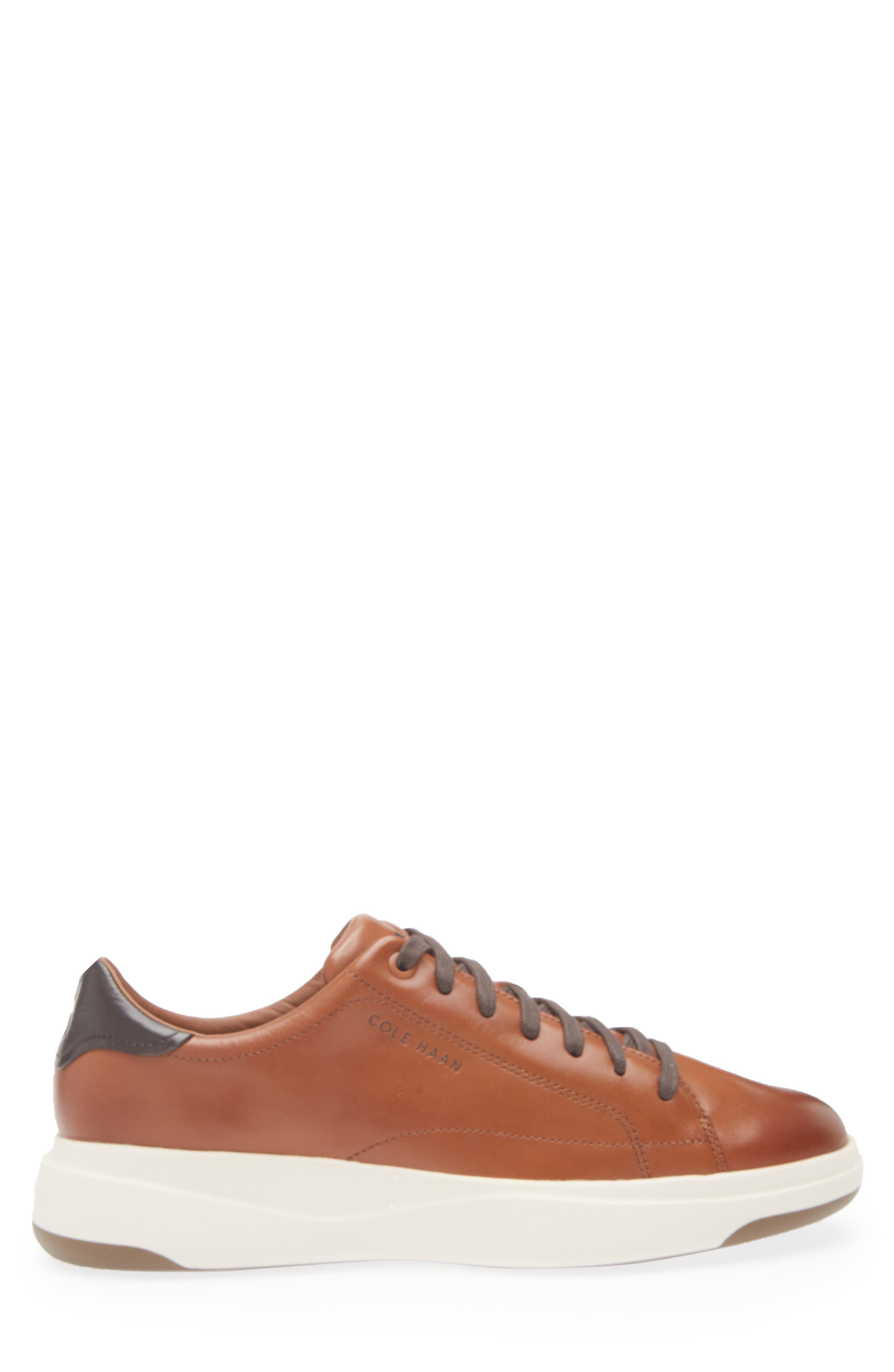 Cole Haan Grandpro Tennis II Shoe, Alternate, color, British Tan / Dark Chocolate