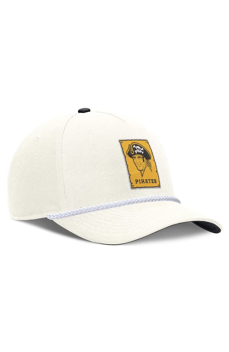 Nike Men's Nike Cream Pittsburgh Pirates Cooperstown Rise Adjustable Hat, Alternate, color, Cream
