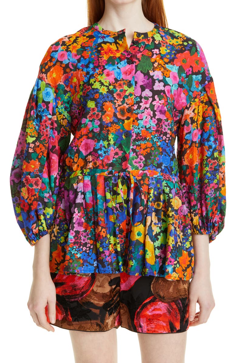 Stine Goya Ferrah Floral Balloon Sleeve Top, Main, color, 