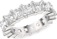 HauteCarat Lab Created Diamond Eternity Ring