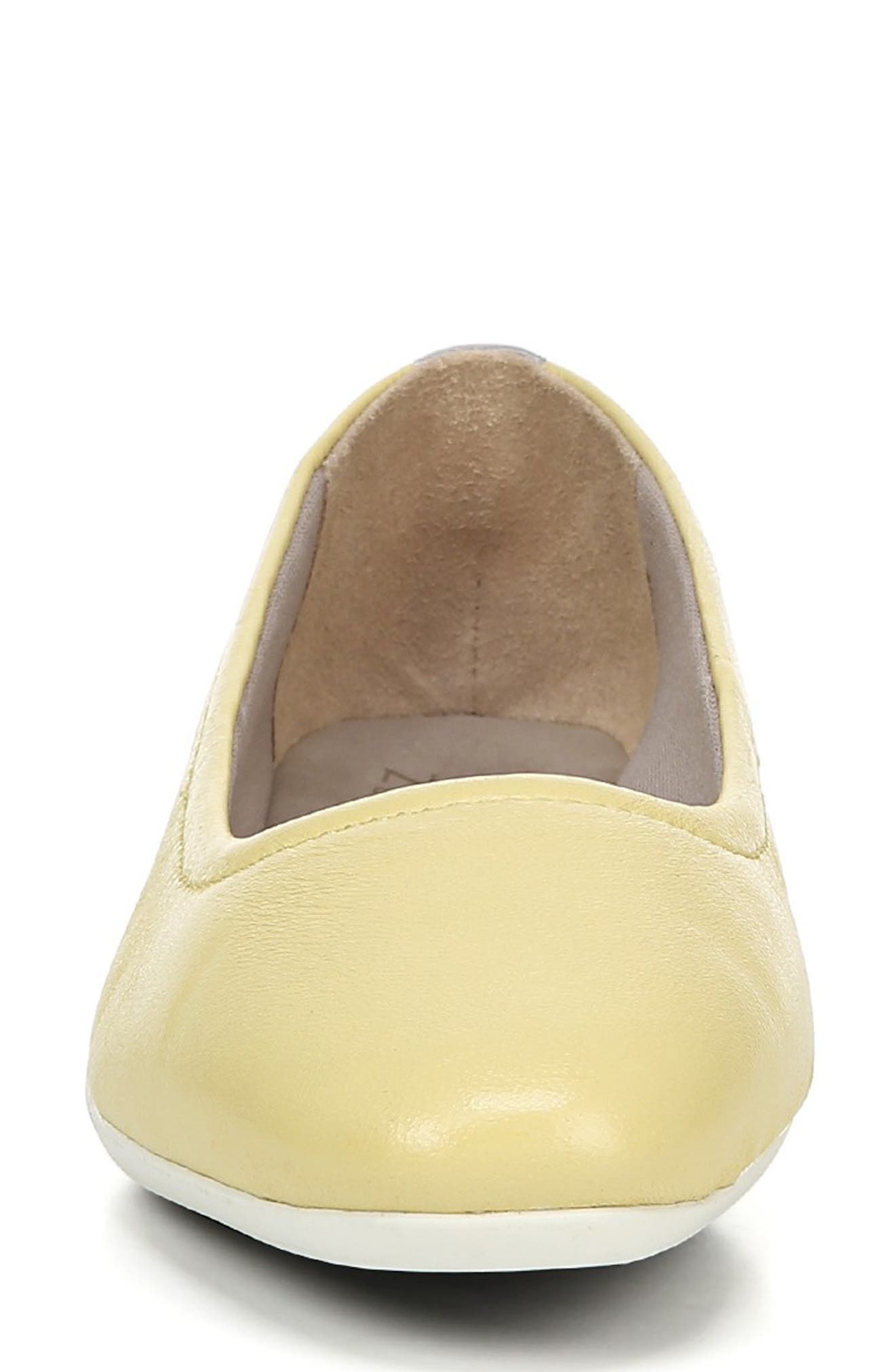 Alya Flat, Alternate, color, FLASH YELLOW LEATHER