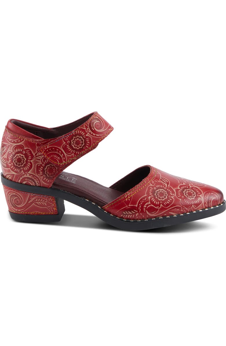 L'Artiste by Spring Step Jazzberry Ankle Strap Pump, Alternate, color, Red Multi