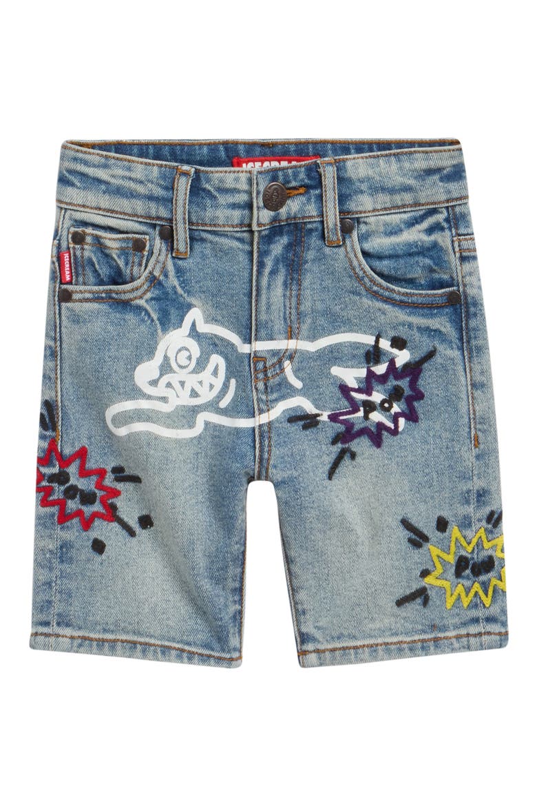 Kids' Pow Wow Jean Shorts, Main, color, BLUE CHOCOLATE
