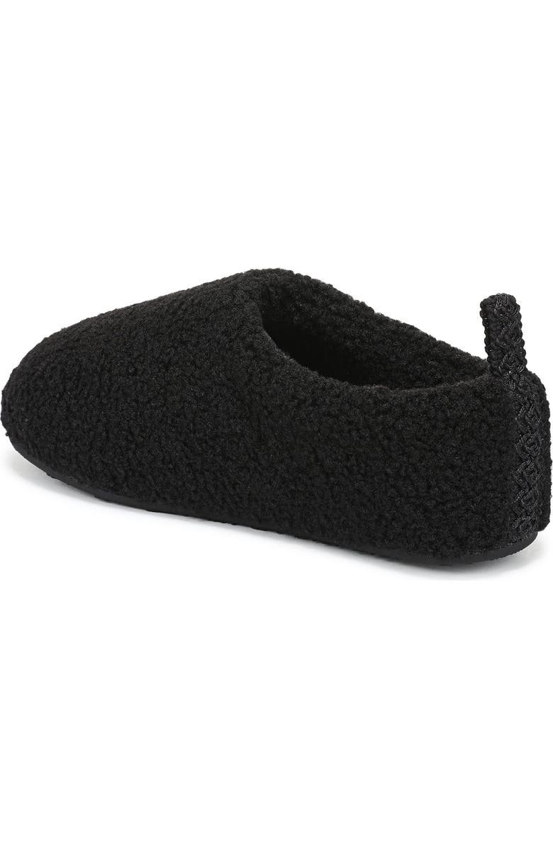 Blowfish Malibu Cushie Faux Shearling Slipper, Alternate, color, Black Faux Shearling