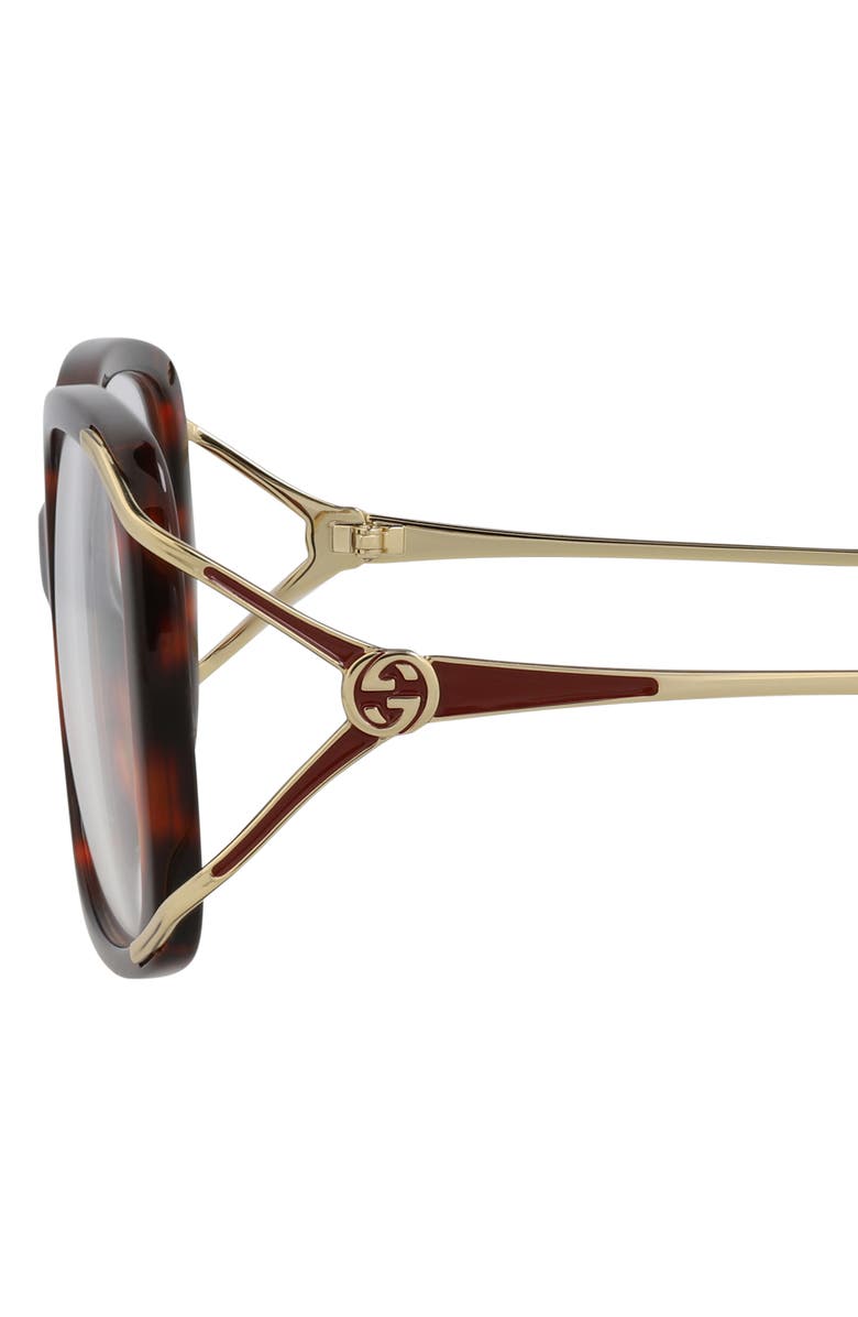 Gucci 55mm Novelty Optical Glasses, Alternate, color,