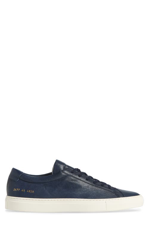 Common Projects Achilles Leather Low-top Sneackers In Navy