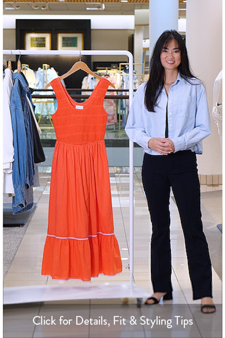 Jessy Smocked Midi Dress video