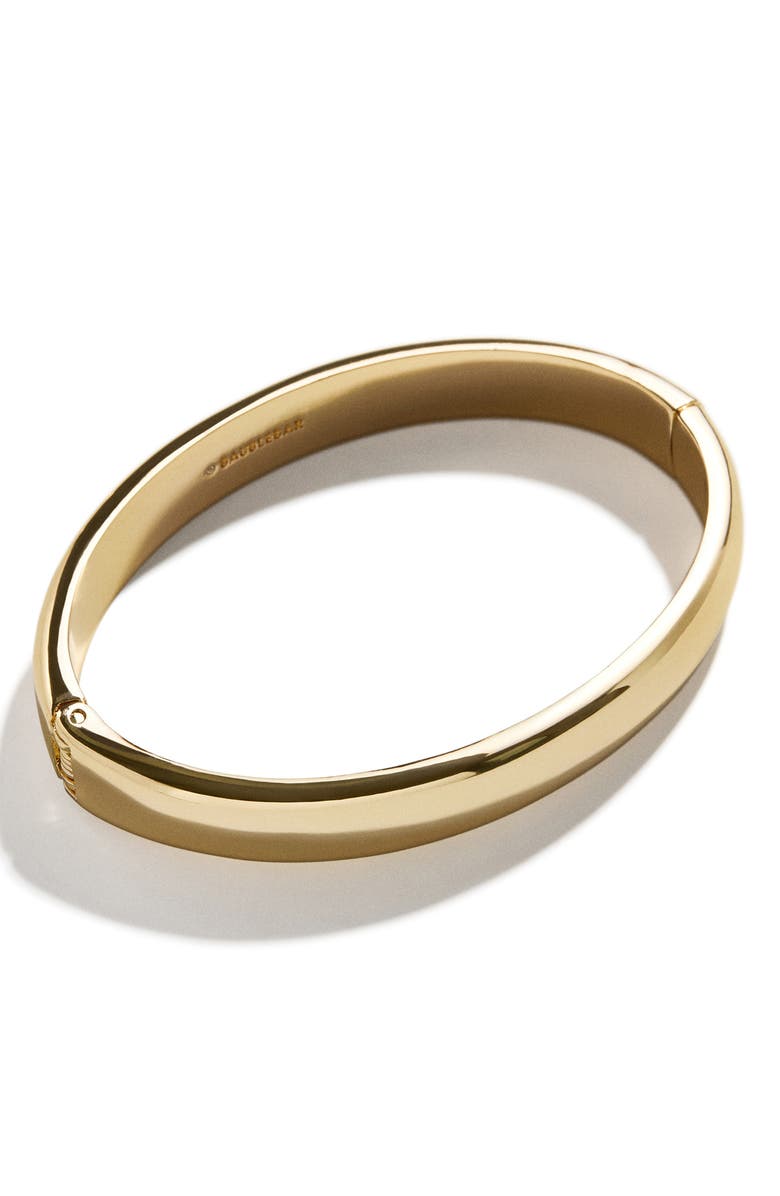BaubleBar Thick Gold Bangle Bracelet, Alternate, color, Gold