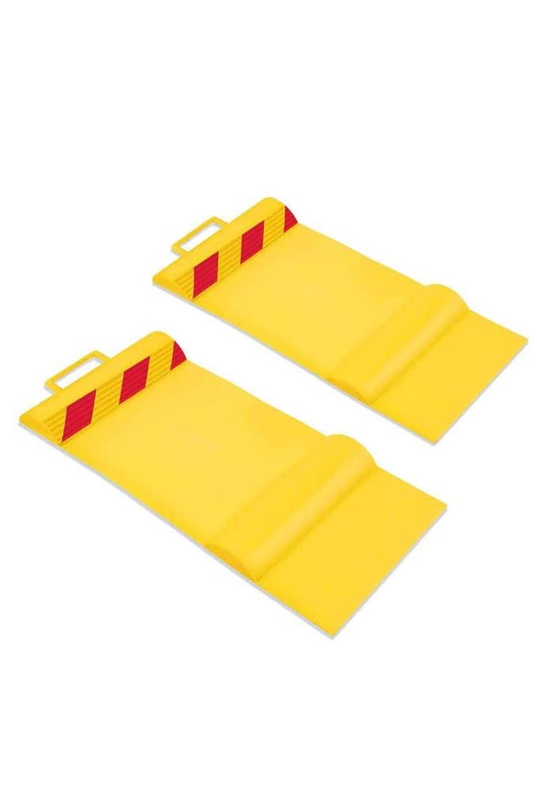 Parking Mat, Parking Stopper for Garage with Anti-Skid Grips & Handles, Main, color, Black