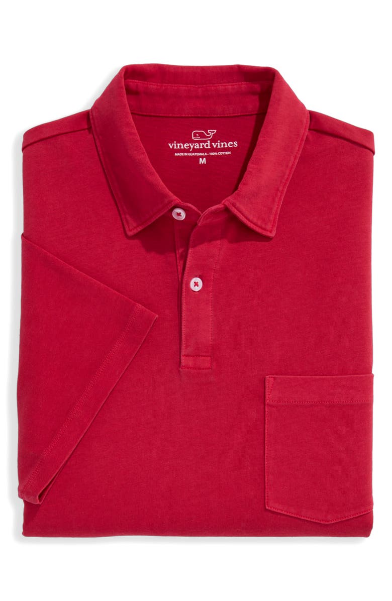vineyard vines Surf Pima Cotton Polo, Alternate, color, Red Velvet