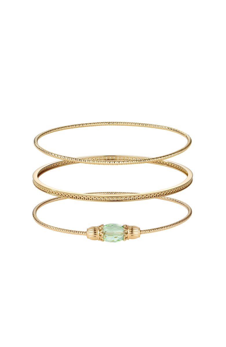 RC RETRO CHIC Nut Fairy Bracelets Set, Main, color, Green & Gold