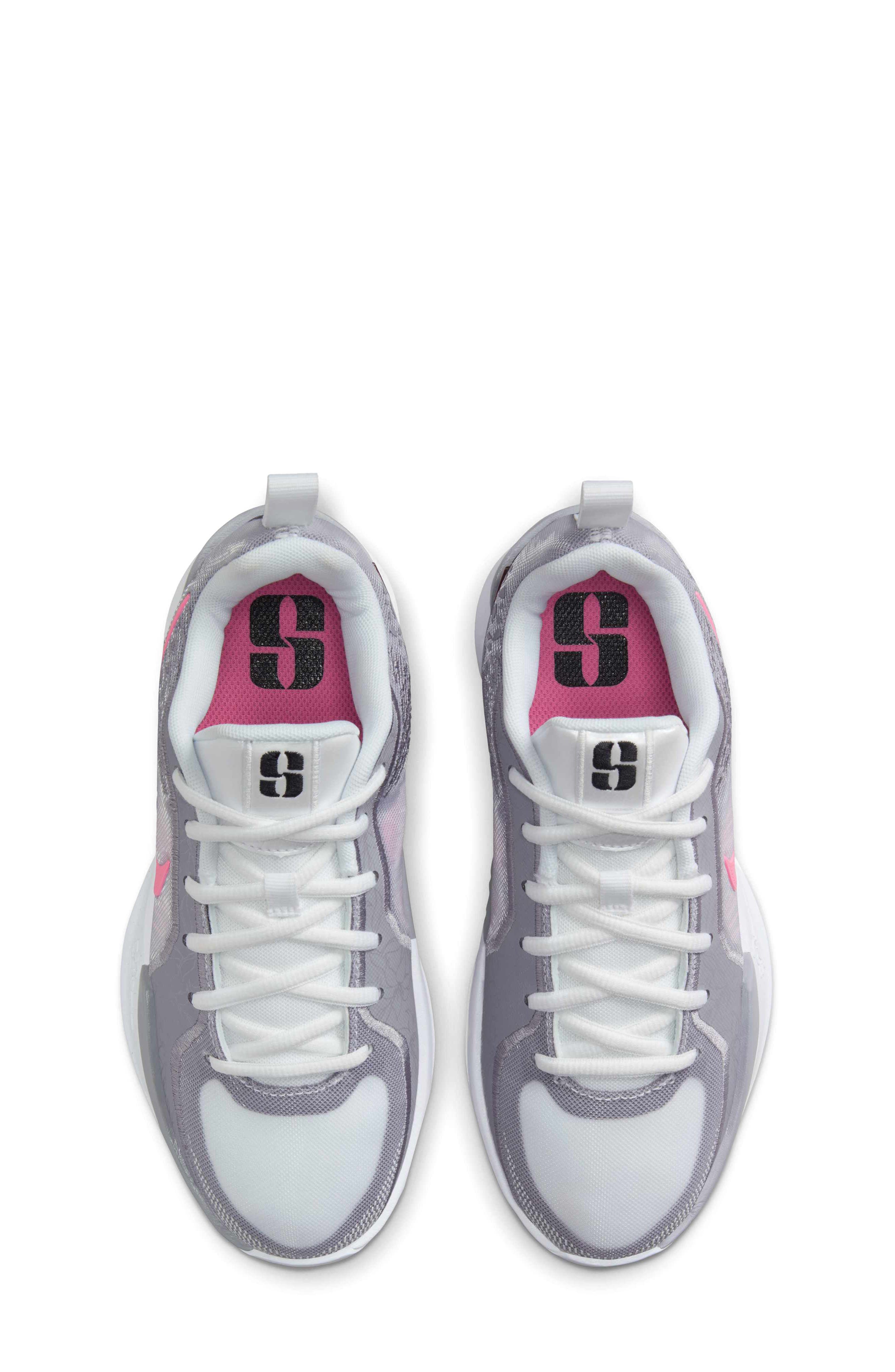 Sabrina 2 Basketball Shoe, Alternate, color, WHITE/ GREY/ BLACK/ PINK