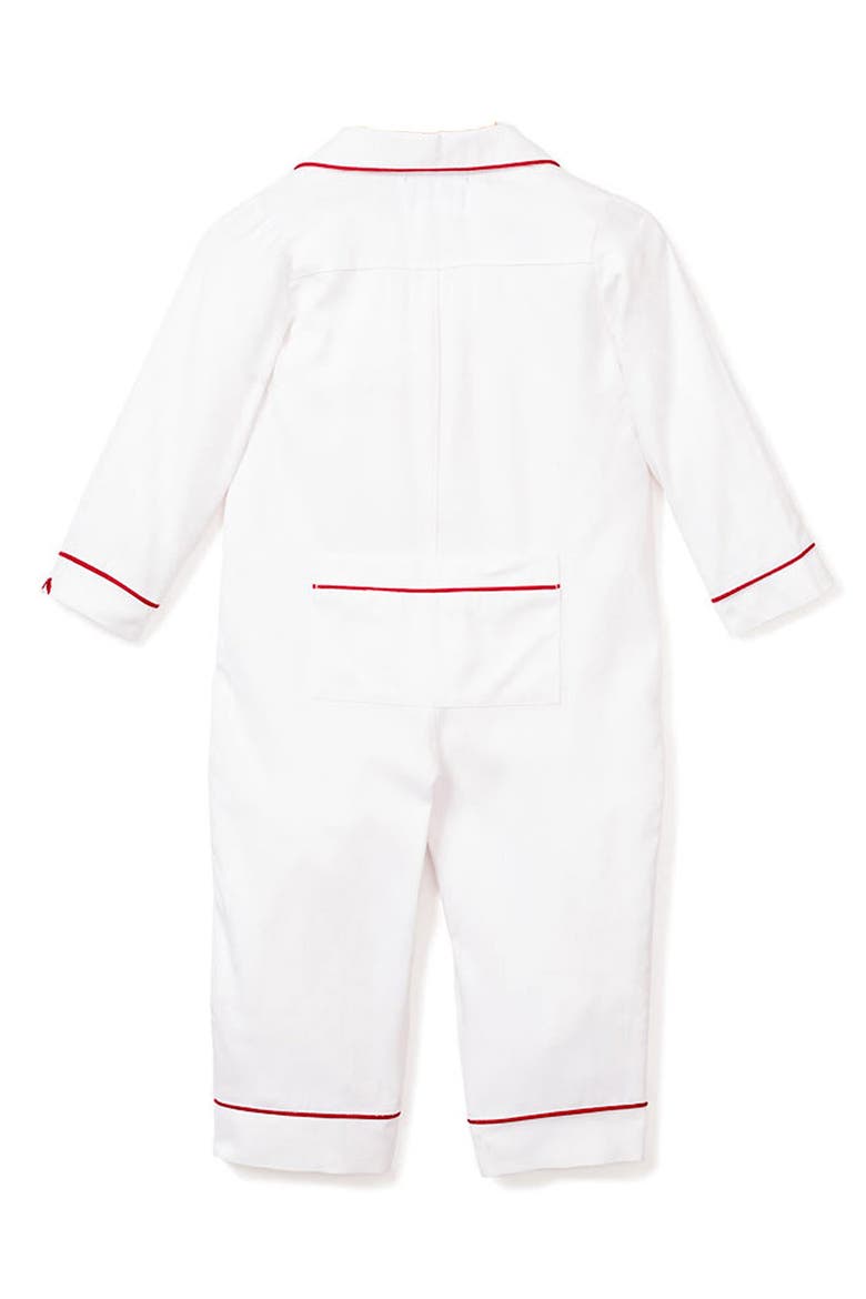 Piping Romper, Alternate, color, WHITE