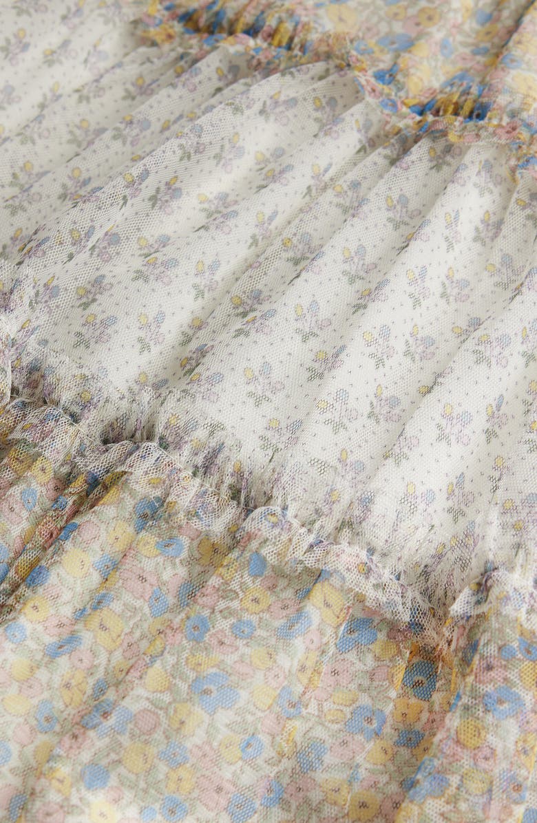 Mini Boden Kids' Floral Tiered Tull Skirt, Alternate, color,