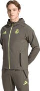 adidas Men's adidas Olive Real Madrid 2025/26 Tiro Vis Tech Travel Jacket