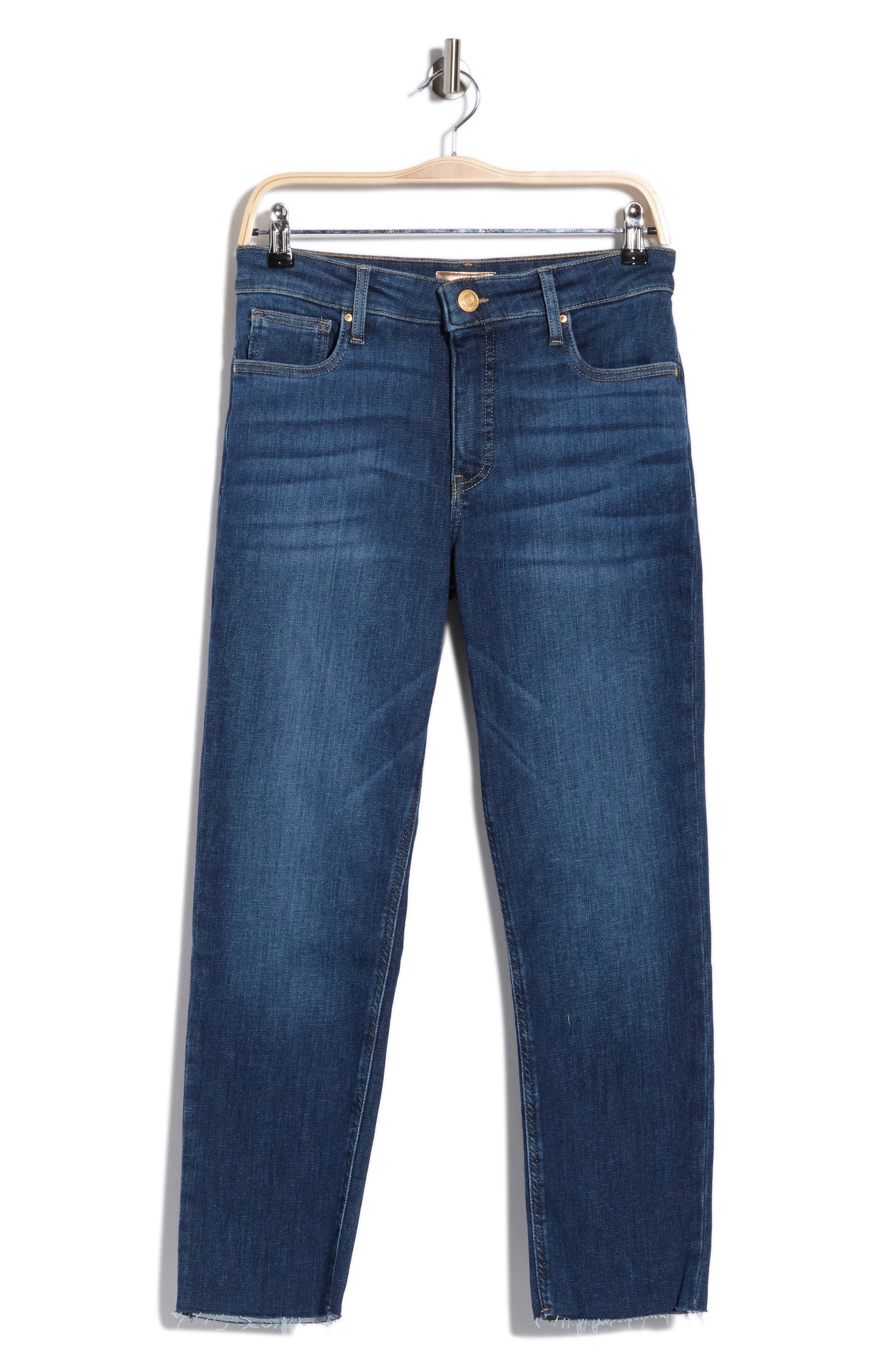 Rachael Fab Ab Raw Hem High Waist Crop Mom Jeans